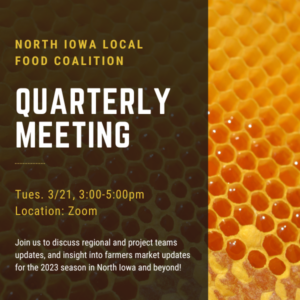 March 21, 2023 North Iowa Local Food Coalition Meeting