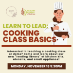 Learn to Lead: Cooking Class Basics